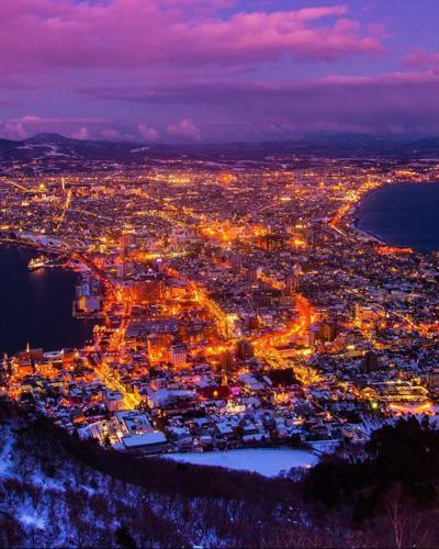 北海道．小樽．夜函館