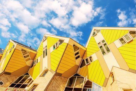 如積木般的磚屋《Cube House》