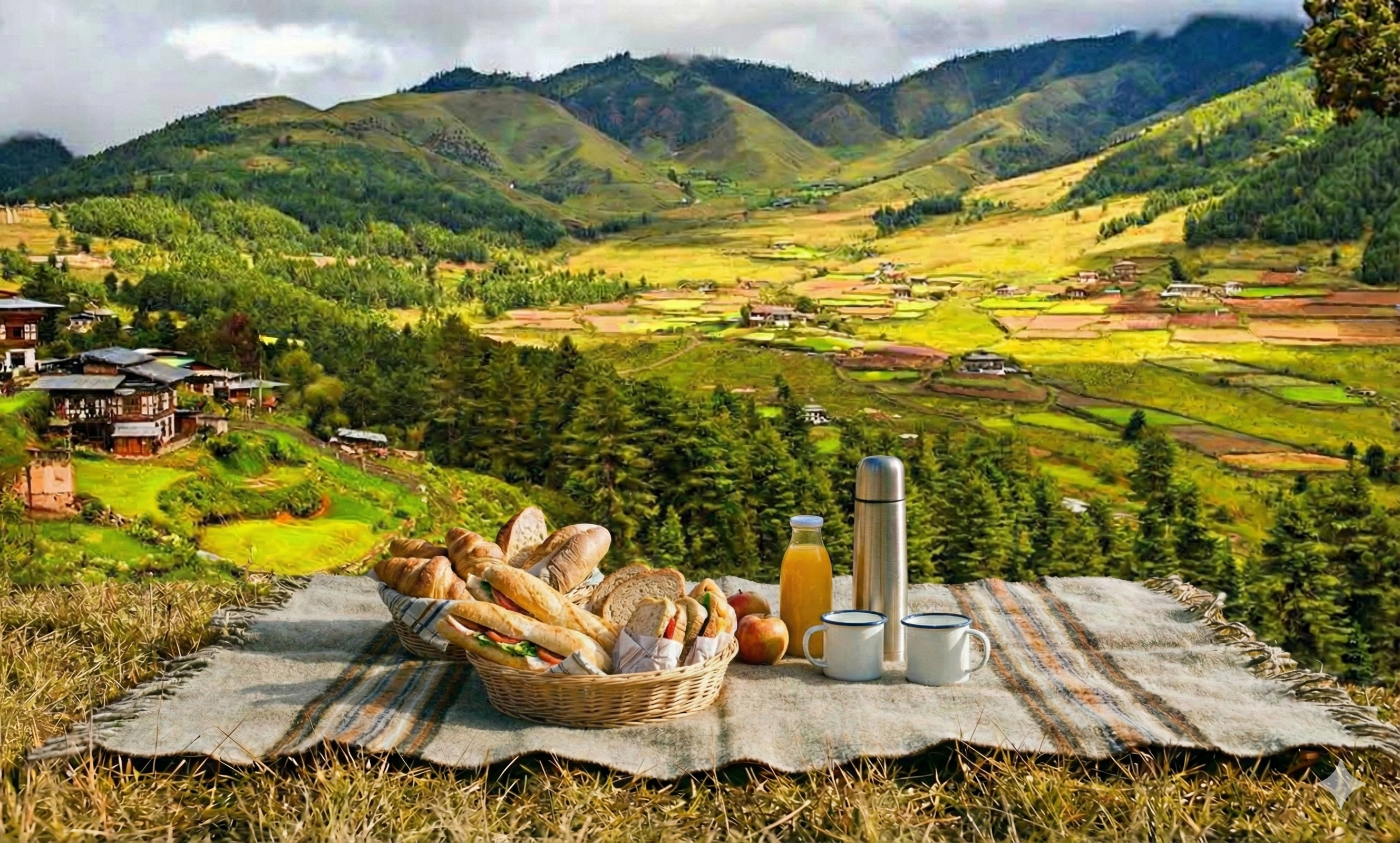 畢卡山谷健走．谷間小憩忘憂野餐