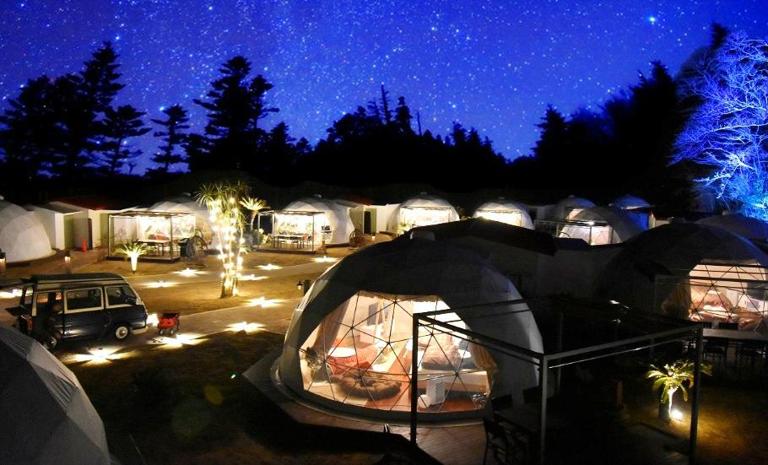 奢華旅宿│伊豆山海極致・東京皇居奢泊5日 - 豪華星空營帳.熱海露天名湯.米其林三星鑰皇居